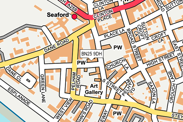 BN25 9DH map - OS OpenMap – Local (Ordnance Survey) BN25 9DH map - OS OpenMap – Local (Ordnance Survey)