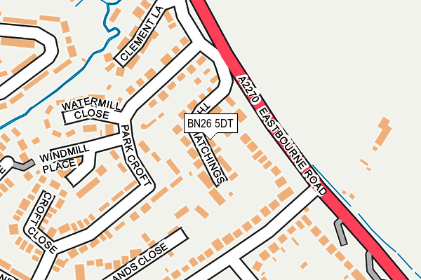 BN26 5DT map - OS OpenMap – Local (Ordnance Survey) BN26 5DT map - OS OpenMap – Local (Ordnance Survey)