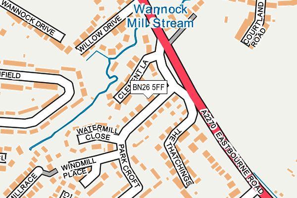 BN26 5FF map - OS OpenMap – Local (Ordnance Survey) BN26 5FF map - OS OpenMap – Local (Ordnance Survey)