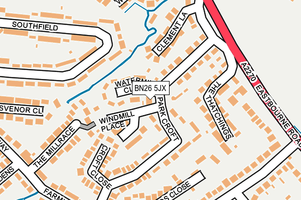 BN26 5JX map - OS OpenMap – Local (Ordnance Survey) BN26 5JX map - OS OpenMap – Local (Ordnance Survey)