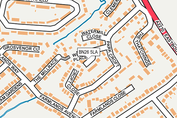 BN26 5LA map - OS OpenMap – Local (Ordnance Survey) BN26 5LA map - OS OpenMap – Local (Ordnance Survey)