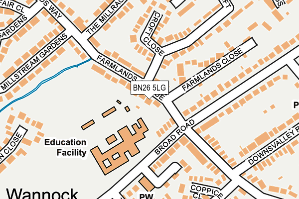 BN26 5LG map - OS OpenMap – Local (Ordnance Survey) BN26 5LG map - OS OpenMap – Local (Ordnance Survey)