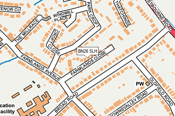 BN26 5LH map - OS OpenMap – Local (Ordnance Survey) BN26 5LH map - OS OpenMap – Local (Ordnance Survey)