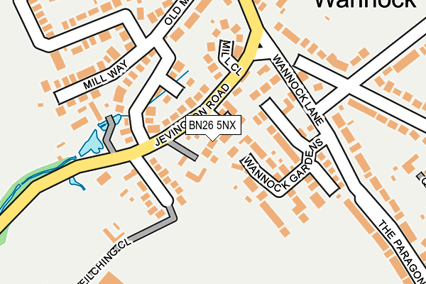 BN26 5NX map - OS OpenMap – Local (Ordnance Survey) BN26 5NX map - OS OpenMap – Local (Ordnance Survey)