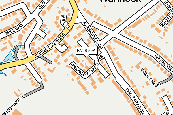 BN26 5PA map - OS OpenMap – Local (Ordnance Survey) BN26 5PA map - OS OpenMap – Local (Ordnance Survey)
