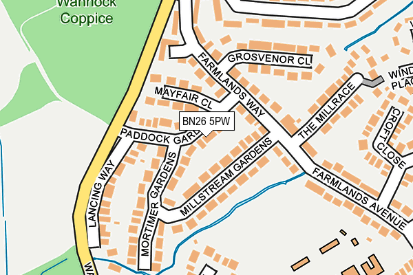 BN26 5PW map - OS OpenMap – Local (Ordnance Survey) BN26 5PW map - OS OpenMap – Local (Ordnance Survey)