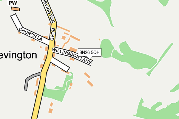 BN26 5QH map - OS OpenMap – Local (Ordnance Survey) BN26 5QH map - OS OpenMap – Local (Ordnance Survey)