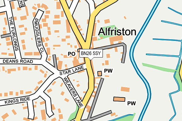 BN26 5SY map - OS OpenMap – Local (Ordnance Survey) BN26 5SY map - OS OpenMap – Local (Ordnance Survey)