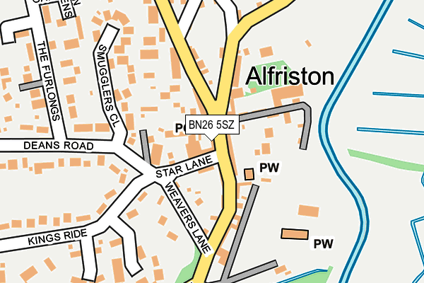 BN26 5SZ map - OS OpenMap – Local (Ordnance Survey) BN26 5SZ map - OS OpenMap – Local (Ordnance Survey)