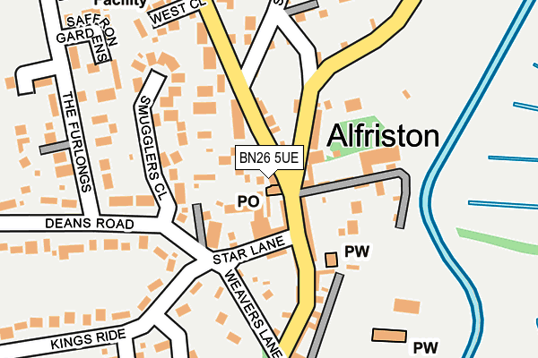 BN26 5UE map - OS OpenMap – Local (Ordnance Survey) BN26 5UE map - OS OpenMap – Local (Ordnance Survey)