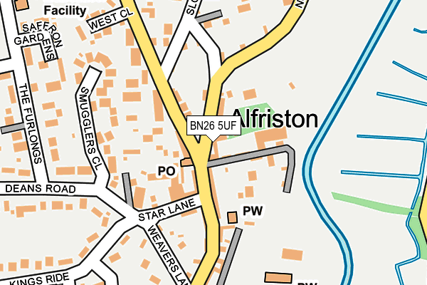 BN26 5UF map - OS OpenMap – Local (Ordnance Survey)