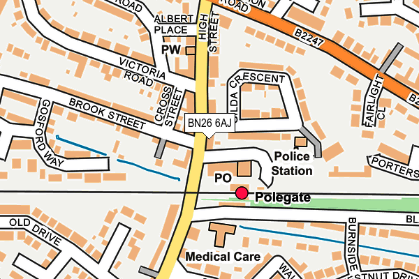 BN26 6AJ map - OS OpenMap – Local (Ordnance Survey) BN26 6AJ map - OS OpenMap – Local (Ordnance Survey)