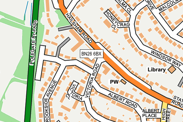 BN26 6BX map - OS OpenMap – Local (Ordnance Survey) BN26 6BX map - OS OpenMap – Local (Ordnance Survey)