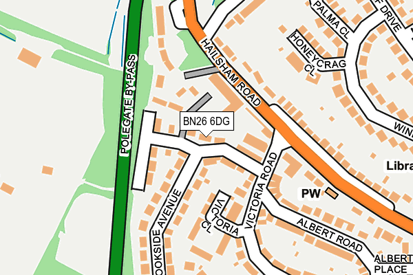 BN26 6DG map - OS OpenMap – Local (Ordnance Survey) BN26 6DG map - OS OpenMap – Local (Ordnance Survey)