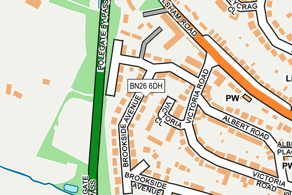 BN26 6DH map - OS OpenMap – Local (Ordnance Survey) BN26 6DH map - OS OpenMap – Local (Ordnance Survey)