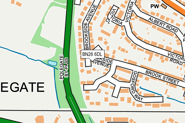 BN26 6DL map - OS OpenMap – Local (Ordnance Survey) BN26 6DL map - OS OpenMap – Local (Ordnance Survey)