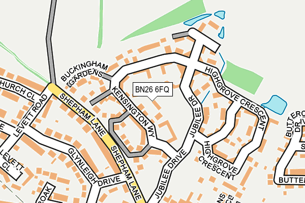 BN26 6FQ map - OS OpenMap – Local (Ordnance Survey) BN26 6FQ map - OS OpenMap – Local (Ordnance Survey)