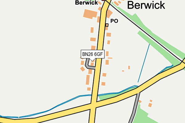 BN26 6GF map - OS OpenMap – Local (Ordnance Survey) BN26 6GF map - OS OpenMap – Local (Ordnance Survey)