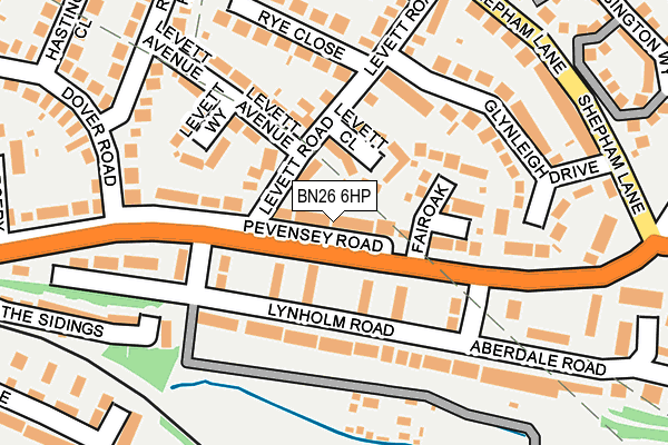BN26 6HP map - OS OpenMap – Local (Ordnance Survey) BN26 6HP map - OS OpenMap – Local (Ordnance Survey)