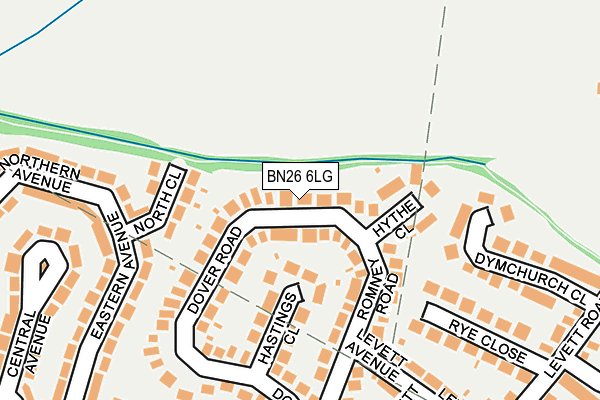BN26 6LG map - OS OpenMap – Local (Ordnance Survey) BN26 6LG map - OS OpenMap – Local (Ordnance Survey)