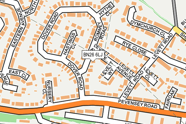 BN26 6LJ map - OS OpenMap – Local (Ordnance Survey) BN26 6LJ map - OS OpenMap – Local (Ordnance Survey)