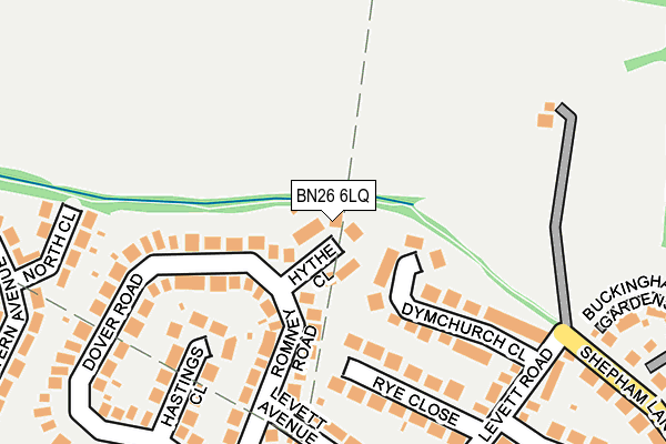 BN26 6LQ map - OS OpenMap – Local (Ordnance Survey) BN26 6LQ map - OS OpenMap – Local (Ordnance Survey)
