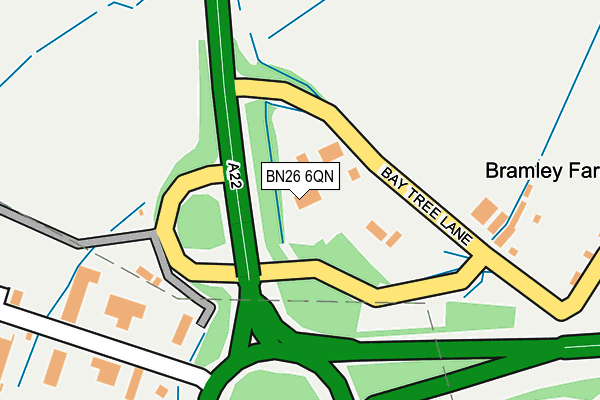 BN26 6QN map - OS OpenMap – Local (Ordnance Survey) BN26 6QN map - OS OpenMap – Local (Ordnance Survey)