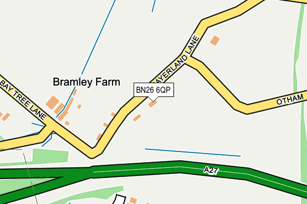 BN26 6QP map - OS OpenMap – Local (Ordnance Survey)