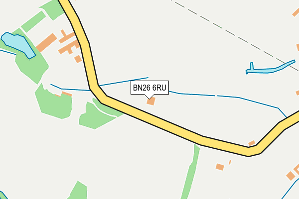 BN26 6RU map - OS OpenMap – Local (Ordnance Survey)