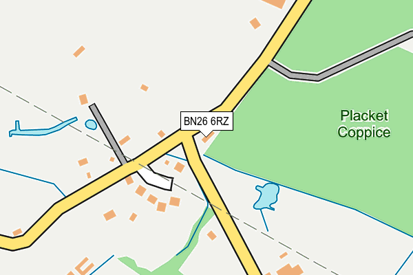 BN26 6RZ map - OS OpenMap – Local (Ordnance Survey) BN26 6RZ map - OS OpenMap – Local (Ordnance Survey)