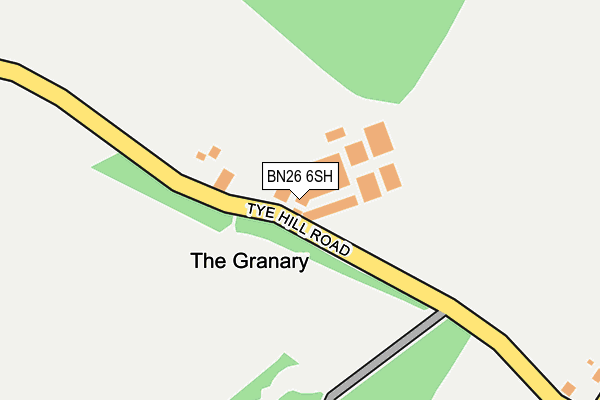 BN26 6SH map - OS OpenMap – Local (Ordnance Survey) BN26 6SH map - OS OpenMap – Local (Ordnance Survey)