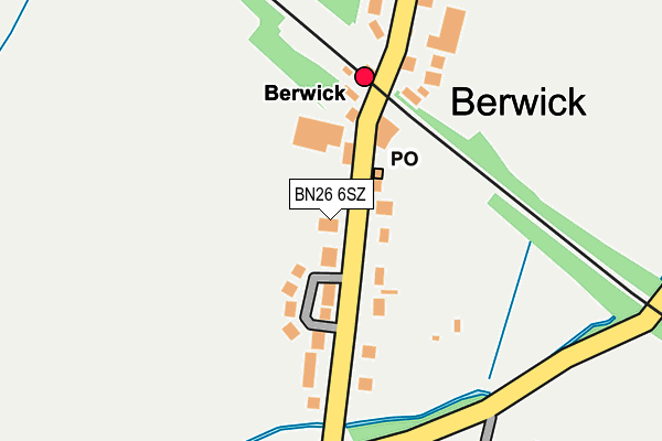 BN26 6SZ map - OS OpenMap – Local (Ordnance Survey)