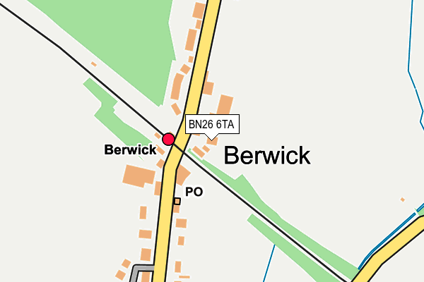 BN26 6TA map - OS OpenMap – Local (Ordnance Survey)