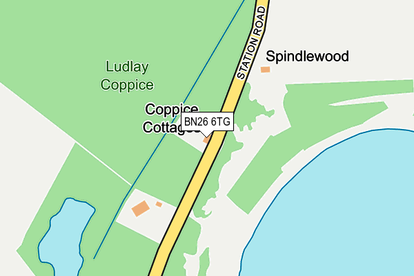 BN26 6TG map - OS OpenMap – Local (Ordnance Survey) BN26 6TG map - OS OpenMap – Local (Ordnance Survey)