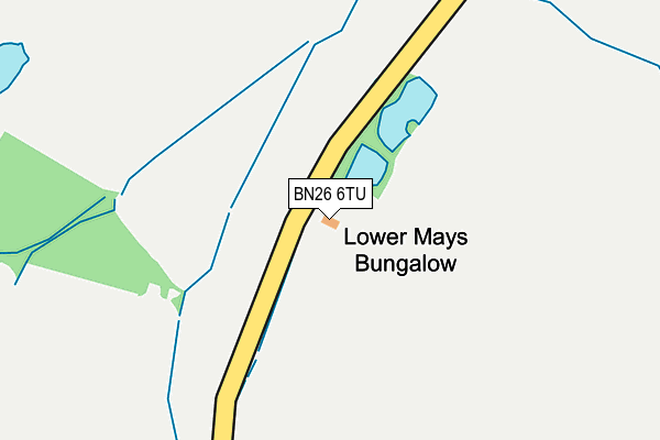 BN26 6TU map - OS OpenMap – Local (Ordnance Survey)