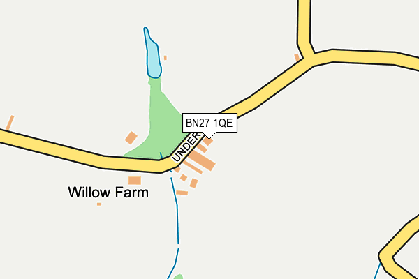 BN27 1QE map - OS OpenMap – Local (Ordnance Survey)