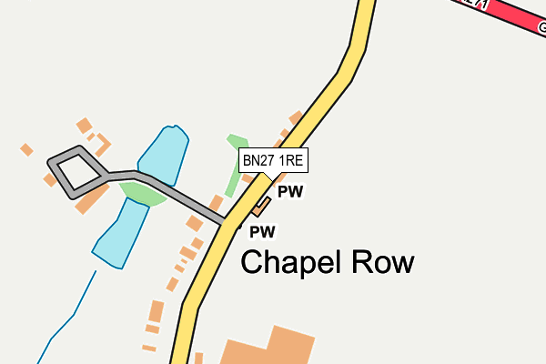 BN27 1RE map - OS OpenMap – Local (Ordnance Survey) BN27 1RE map - OS OpenMap – Local (Ordnance Survey)