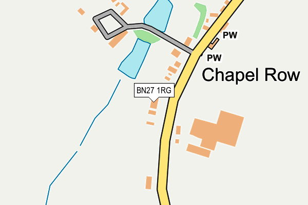 BN27 1RG map - OS OpenMap – Local (Ordnance Survey) BN27 1RG map - OS OpenMap – Local (Ordnance Survey)