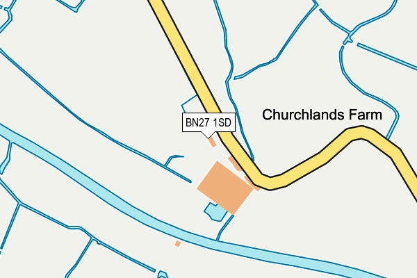 BN27 1SD map - OS OpenMap – Local (Ordnance Survey) BN27 1SD map - OS OpenMap – Local (Ordnance Survey)