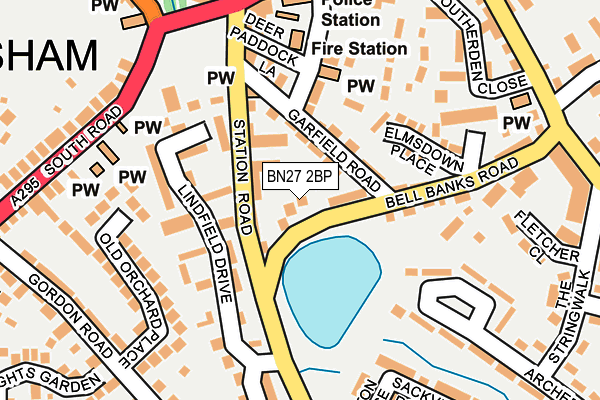 BN27 2BP map - OS OpenMap – Local (Ordnance Survey) BN27 2BP map - OS OpenMap – Local (Ordnance Survey)