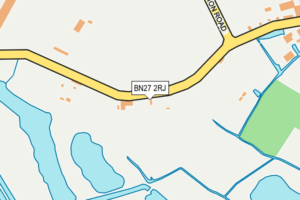 BN27 2RJ map - OS OpenMap – Local (Ordnance Survey) BN27 2RJ map - OS OpenMap – Local (Ordnance Survey)