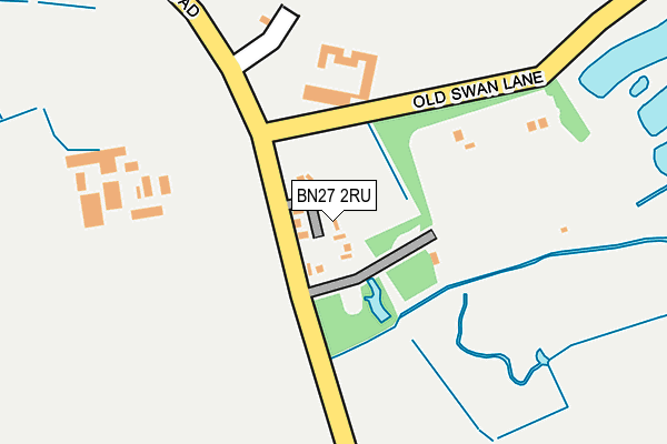 BN27 2RU map - OS OpenMap – Local (Ordnance Survey) BN27 2RU map - OS OpenMap – Local (Ordnance Survey)