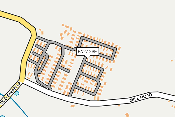 BN27 2SE map - OS OpenMap – Local (Ordnance Survey)