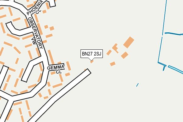 BN27 2SJ map - OS OpenMap – Local (Ordnance Survey) BN27 2SJ map - OS OpenMap – Local (Ordnance Survey)