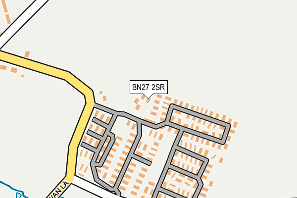 BN27 2SR map - OS OpenMap – Local (Ordnance Survey) BN27 2SR map - OS OpenMap – Local (Ordnance Survey)