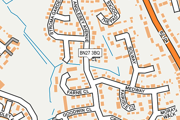 BN27 3BQ map - OS OpenMap – Local (Ordnance Survey) BN27 3BQ map - OS OpenMap – Local (Ordnance Survey)
