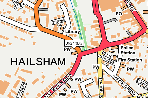 BN27 3DG map - OS OpenMap – Local (Ordnance Survey) BN27 3DG map - OS OpenMap – Local (Ordnance Survey)