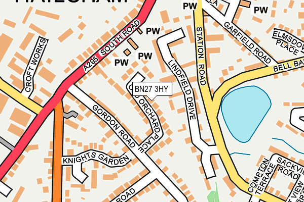 BN27 3HY map - OS OpenMap – Local (Ordnance Survey) BN27 3HY map - OS OpenMap – Local (Ordnance Survey)