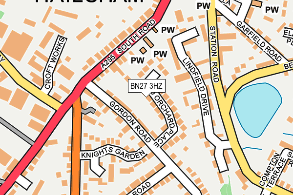BN27 3HZ map - OS OpenMap – Local (Ordnance Survey) BN27 3HZ map - OS OpenMap – Local (Ordnance Survey)