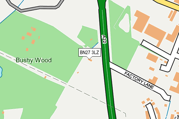 BN27 3LZ map - OS OpenMap – Local (Ordnance Survey) BN27 3LZ map - OS OpenMap – Local (Ordnance Survey)